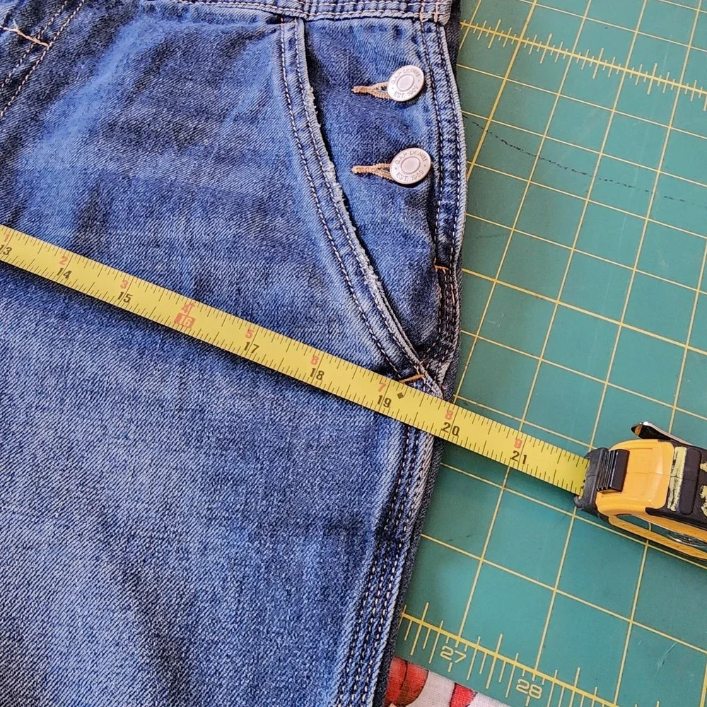 Gap Denim Bib Overalls 100% Cotton Utility Workwear Cottage Farm Straight Leg XS